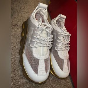 White & Gold Versace Chain Runners